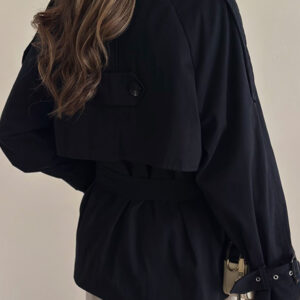ترنچ کت مشکی زنانه chic