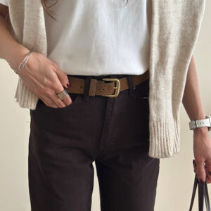جین قهوه ای تیره ZARA