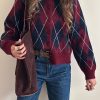کاردیگن بافت blue & red