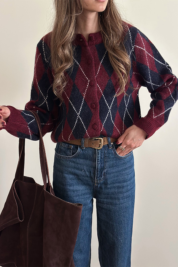 کاردیگن بافت blue & red