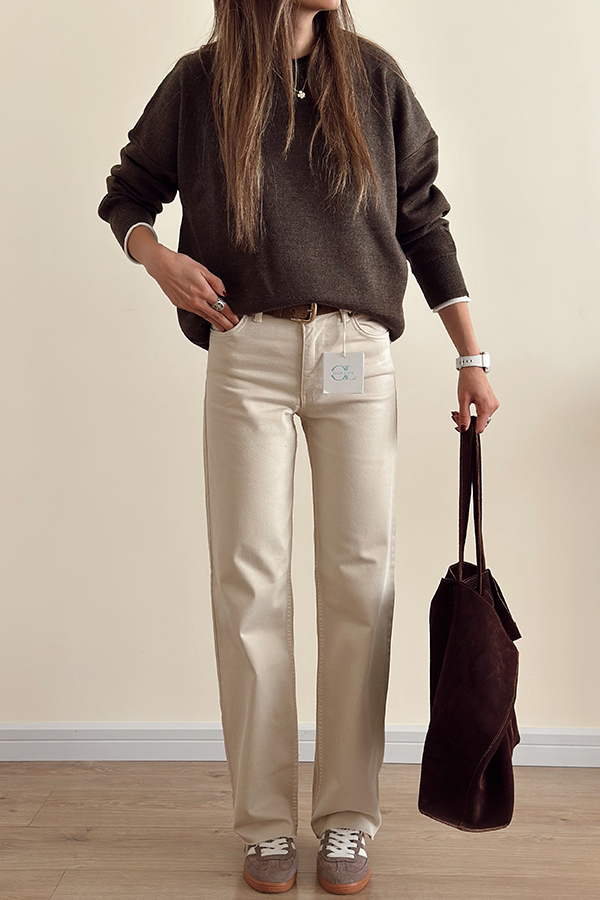 شلوار جین ترک کرم