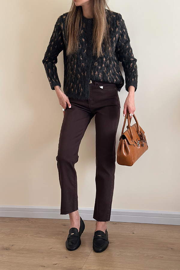 شلوار جین قهوه ای زارا