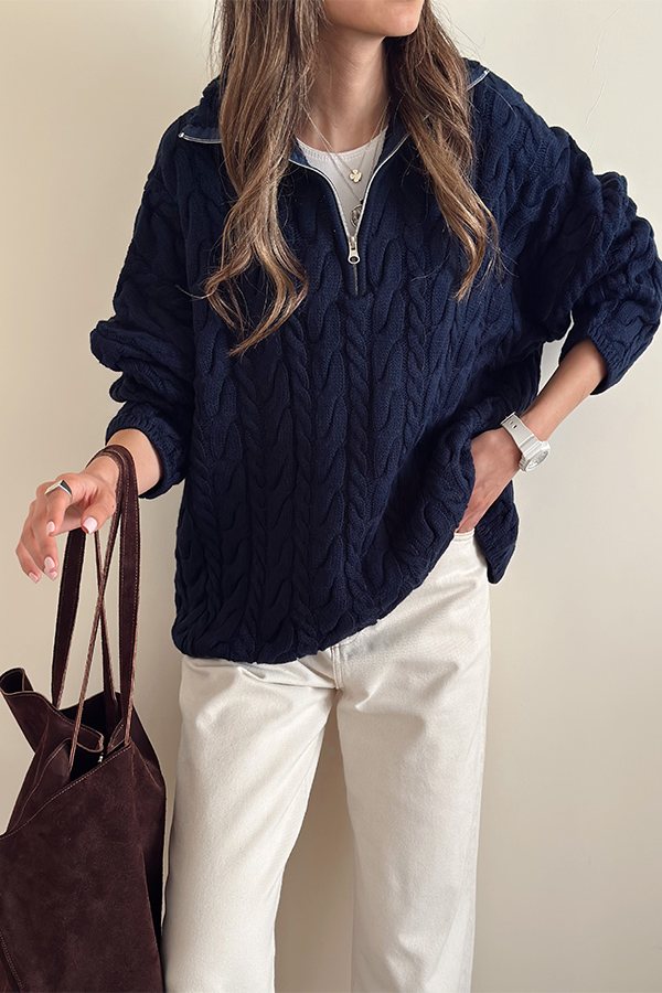 بافت نیم زیپ ترک زنانه