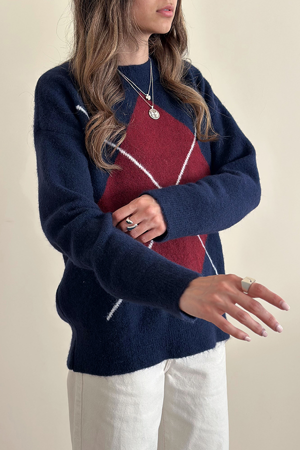 بلوز بافت Maya زرشکی