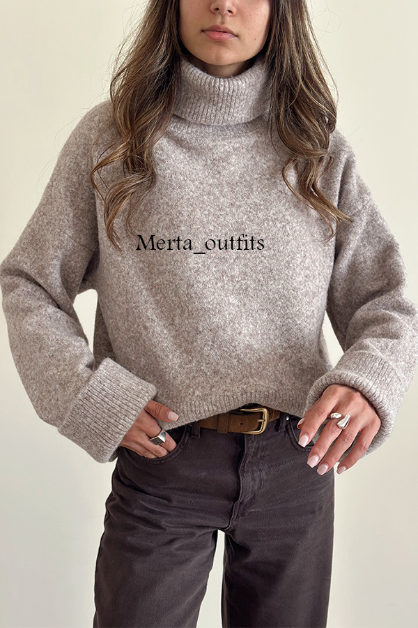 بلوز بافت یقه اسکی ترک مرتا