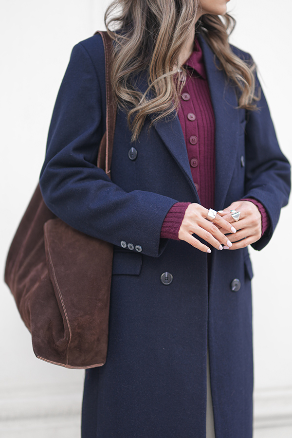 پالتو سرمه ای زنانه