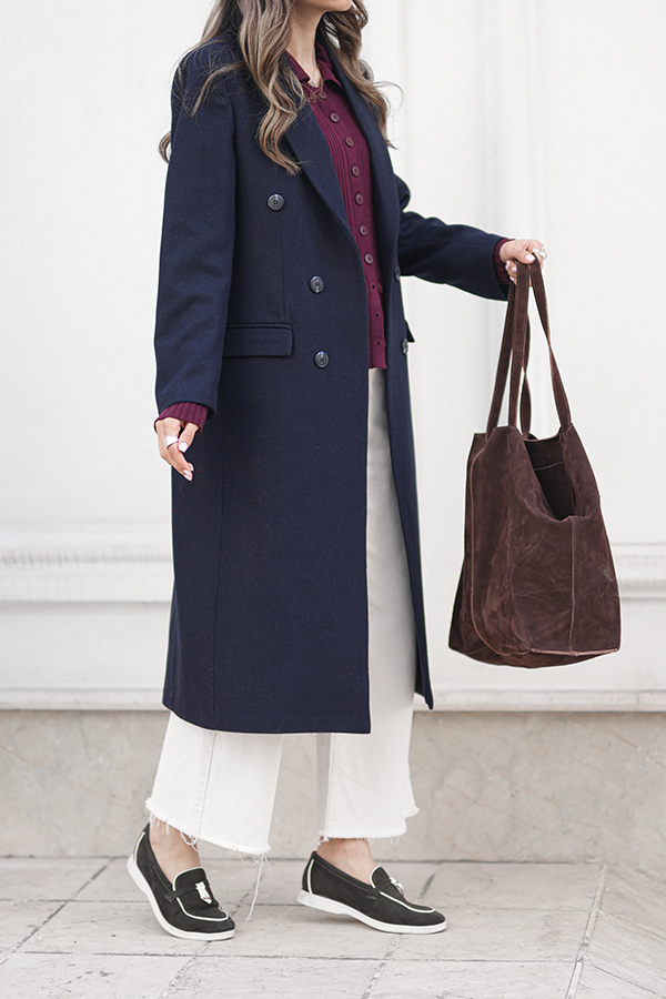 پالتو سرمه ای زنانه