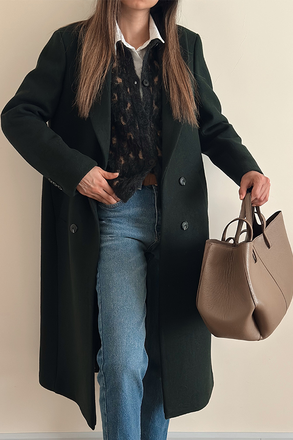 پالتو فوتر سبز زنانه