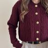 کاردیگن ظریف بافت زرشکی