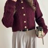 کاردیگن ظریف بافت زرشکی