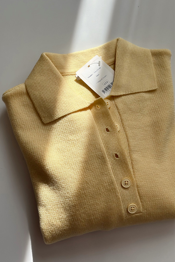 بلوز بافت ترک زرد