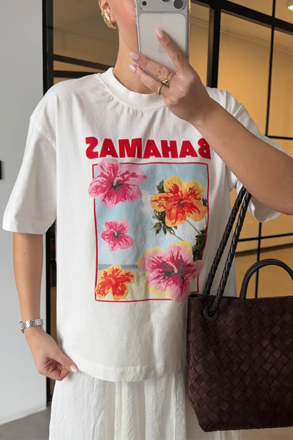 تیشرت طرح دار bahamas