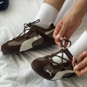 کتونی پوما اسپیدکت حصیری قهوه ای