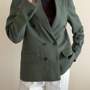 کت لینن dark green