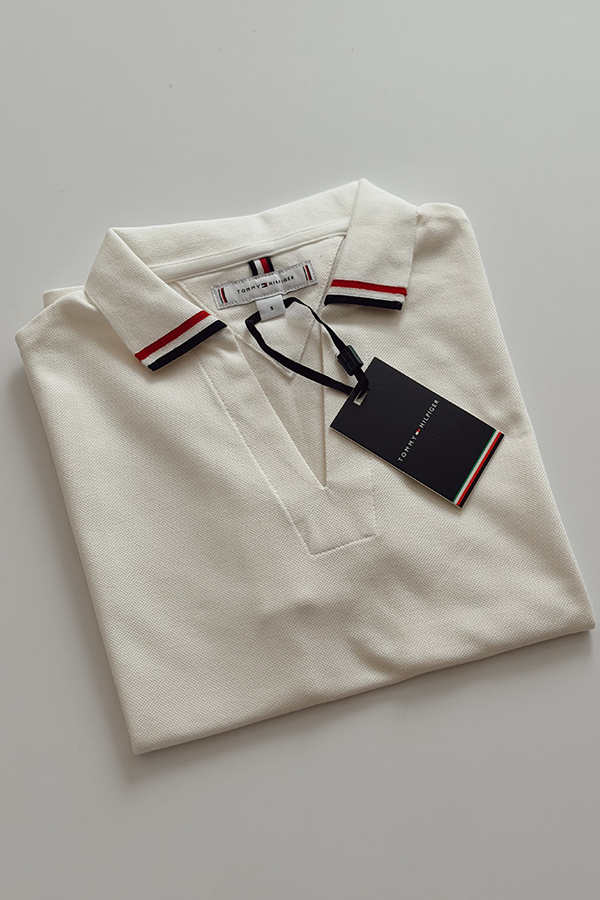 پلوشرت tommy ترک سفید