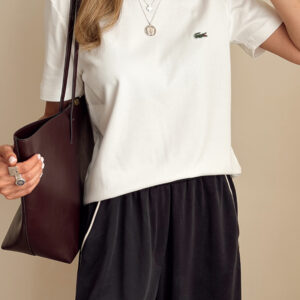 تیشرت سفید lacoste